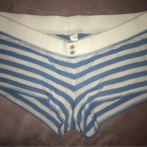 Old Navy Blue & White Striped Boxer Shorts Size S